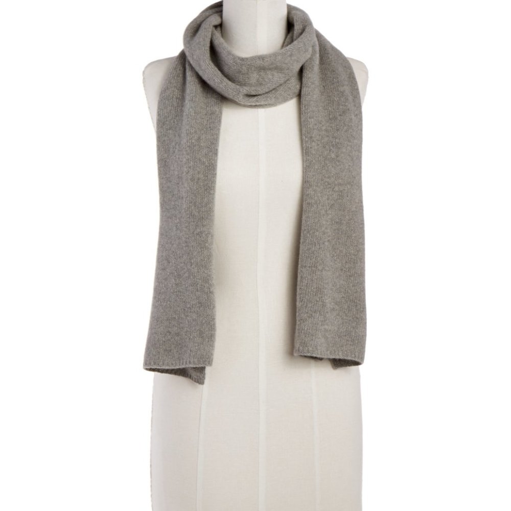 Portolano Women's Cashmere Grey Scarf